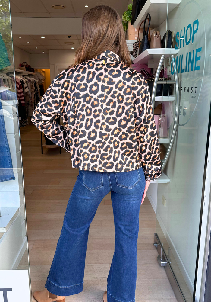 Load image into Gallery viewer, RUBYYAYA LONDOLOZI JACKET - LEOPARD