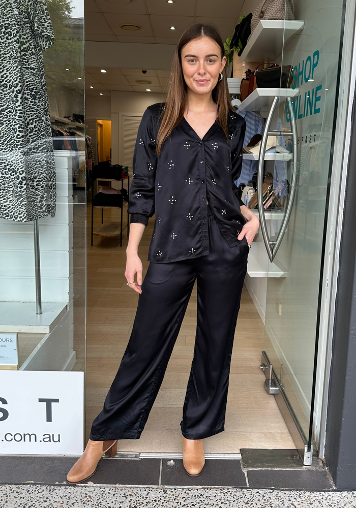 Load image into Gallery viewer, RUBYYAYA MUNCHEN PANT - BLACK