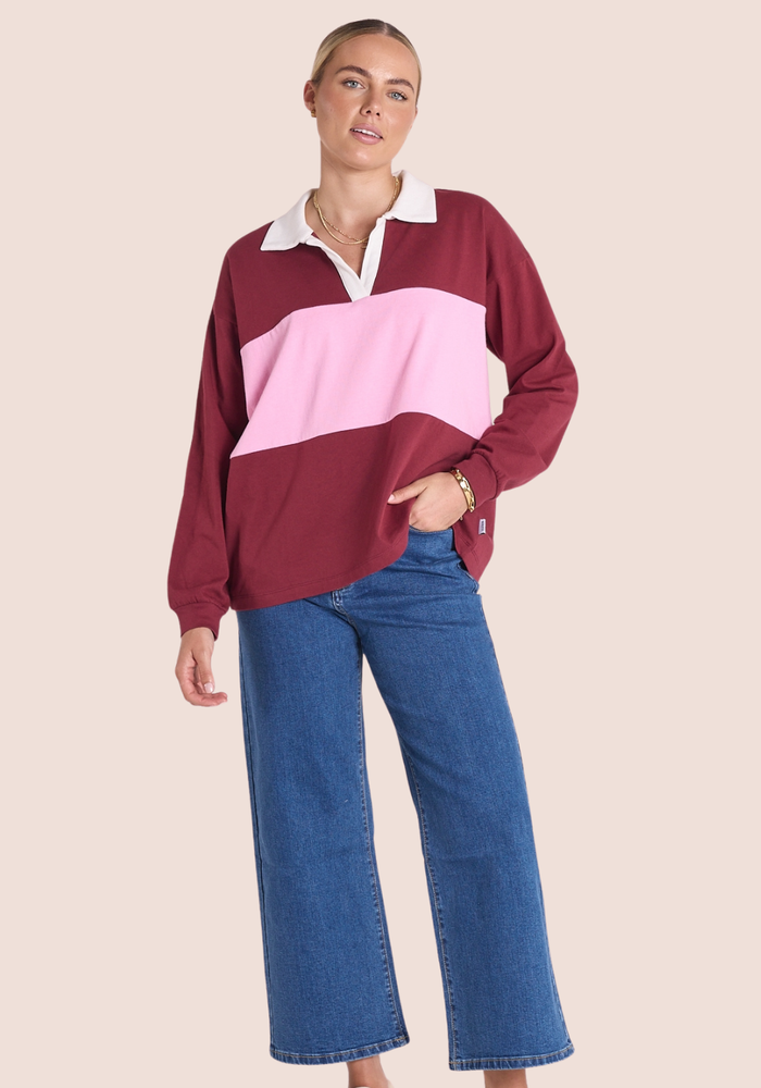 Load image into Gallery viewer, FEATHER + NOISE CARSON TOP - MAROON