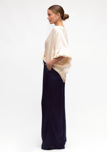 ZURI RELAXED PANTS - NAVY