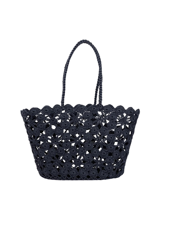 JANE CROCHET BASKET - BLACK