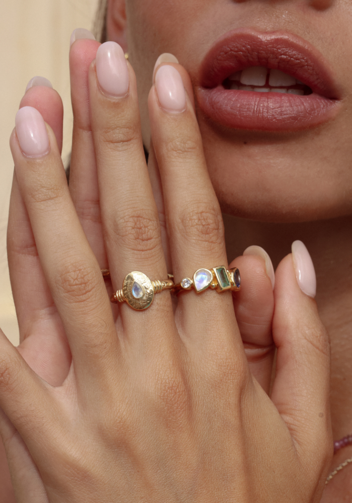 Load image into Gallery viewer, TONI MAY NOVA CLUSTER RING - GOLD