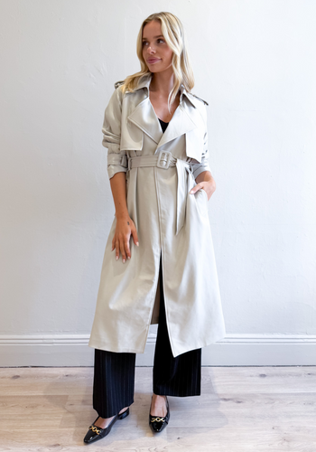 TALIA TRENCH COAT - NEUTRAL