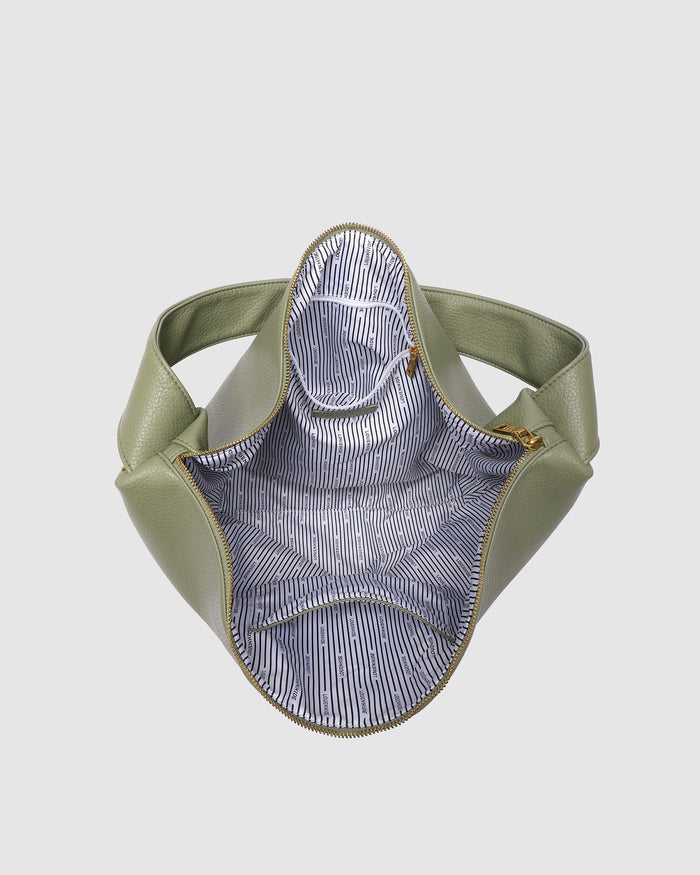 Load image into Gallery viewer, LOUENHIDE MORGAN SHOULDER BAG - SAGE GREEN