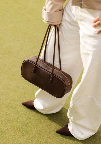 LOUENHIDE CAMILLA SHOULDER BAG - CHOCOLATE