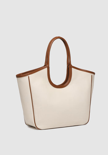 LOUENHIDE ALEXANDRA TOTE BAG - CANVAS/TAN