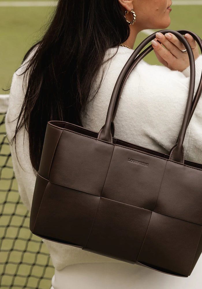 LOUENHIDE GWEN HANDBAG - CHOCOLATE