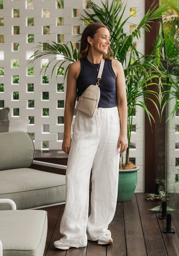 LOUENHIDE BABY BELLA SLING BAG - OAT