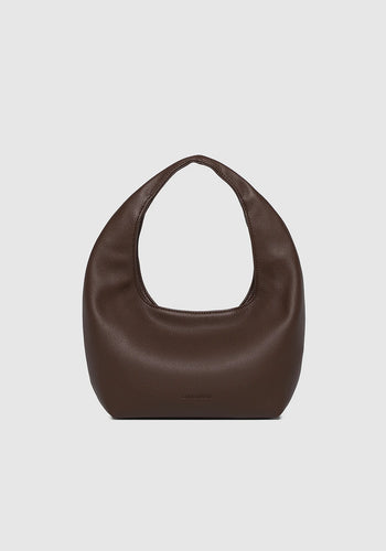 LOUENHIDE MINI MONACO SHOULDER BAG - CHOCOLATE