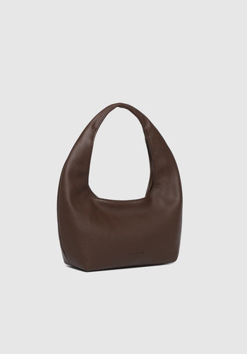 LOUENHIDE MINI MONACO SHOULDER BAG - CHOCOLATE