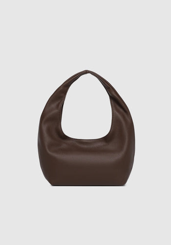 LOUENHIDE MINI MONACO SHOULDER BAG - CHOCOLATE