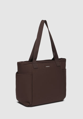 LOUENHIDE CHARLOTTE CANVAS TOTE BAG - CHOCOLATE