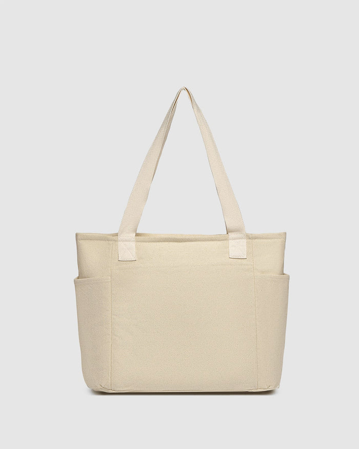 Load image into Gallery viewer, LOUENHIDE CHARLOTTE CANVAS TOTE BAG - NATURAL