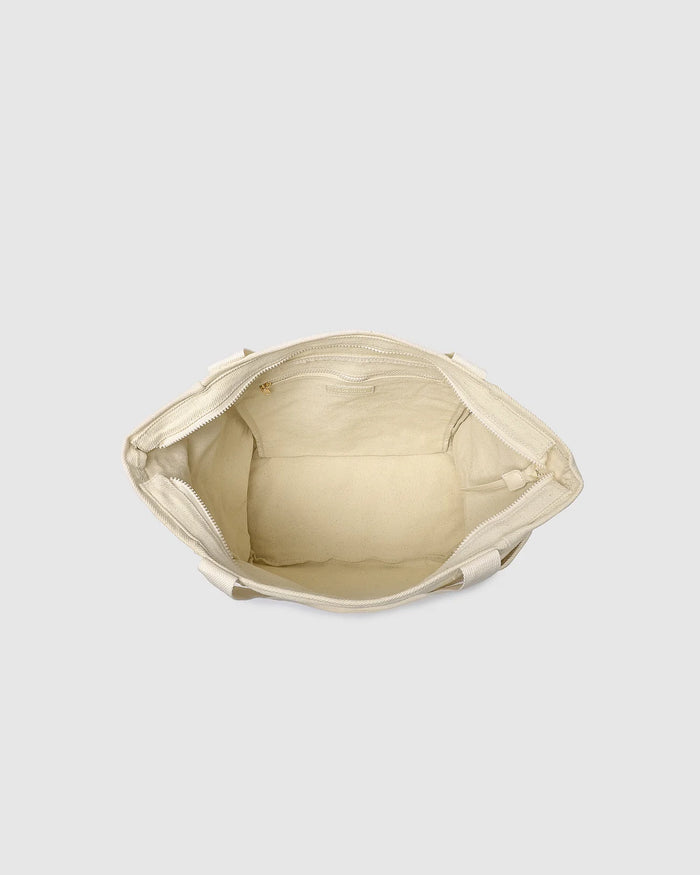 Load image into Gallery viewer, LOUENHIDE CHARLOTTE CANVAS TOTE BAG - NATURAL