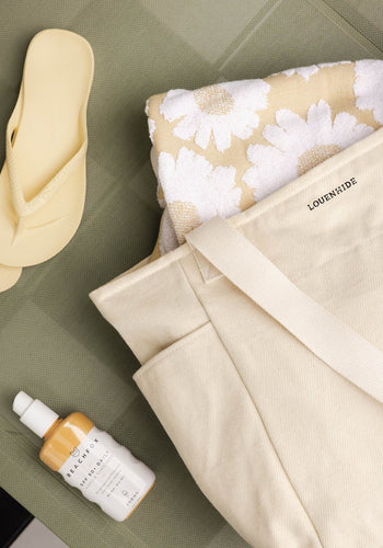 LOUENHIDE CHARLOTTE CANVAS TOTE BAG - NATURAL