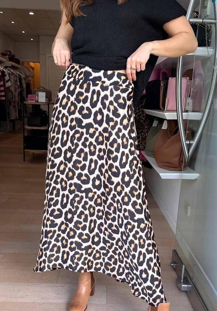Load image into Gallery viewer, RUBYYAYA LONDOLOZI SKIRT - LEOPARD