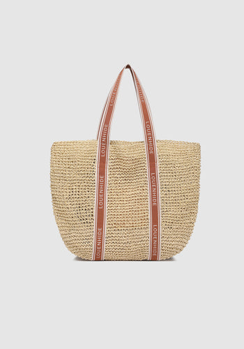 LOUENHIDE BALI BEACH BAG - NATURAL RAFFIA