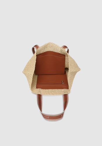 LOUENHIDE BALI BEACH BAG - NATURAL RAFFIA