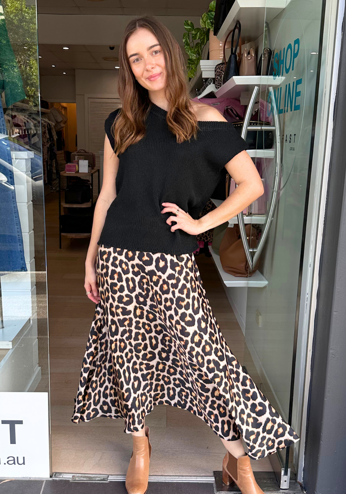 Load image into Gallery viewer, RUBYYAYA LONDOLOZI SKIRT - LEOPARD