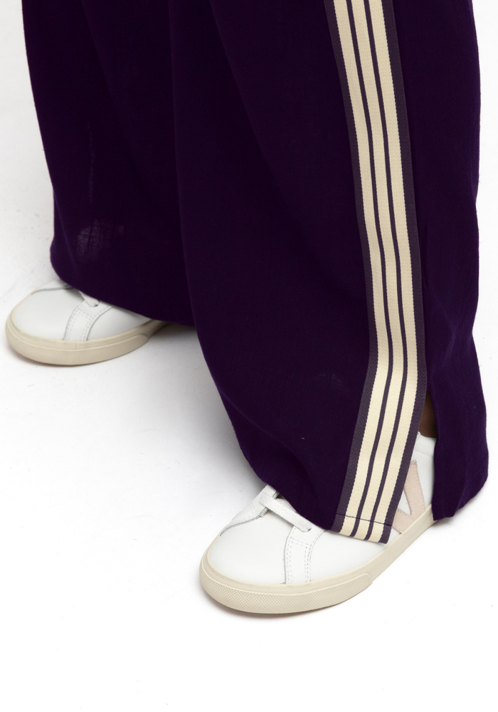 Load image into Gallery viewer, IVY RELAXED LINEN PANT - NAVY