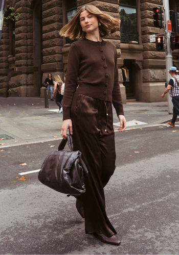 ZURI RELAXED PANTS - CHOCOLATE