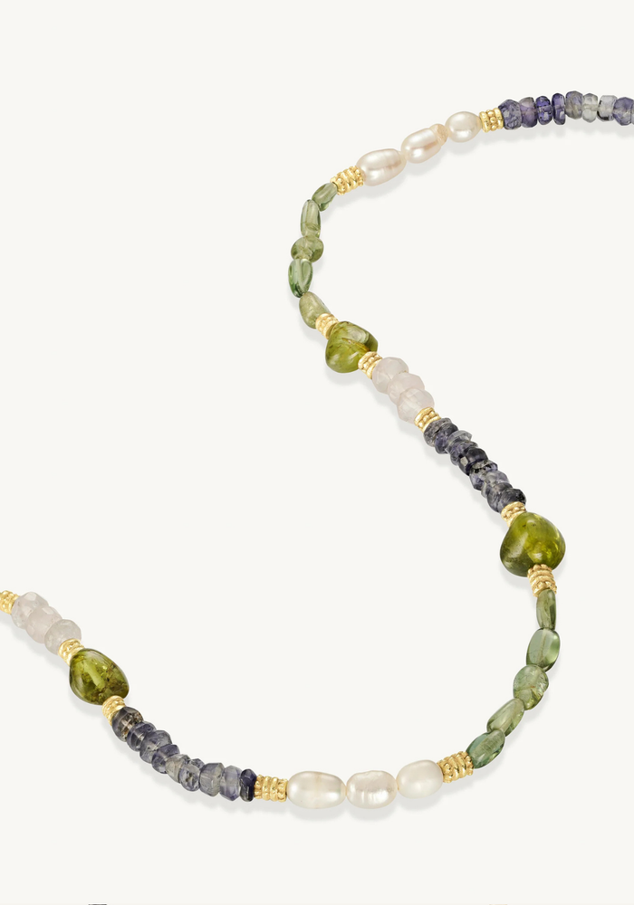 Load image into Gallery viewer, TONI MAY WREN BEADED NECKLACE - GOLD