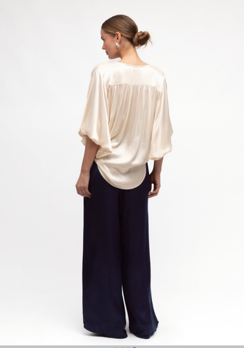 ZURI RELAXED PANTS - NAVY