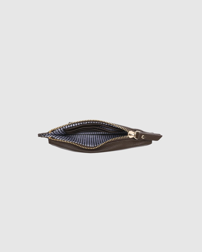 Load image into Gallery viewer, LOUENHIDE SUKI PHONE BAG - CHOCOLATE