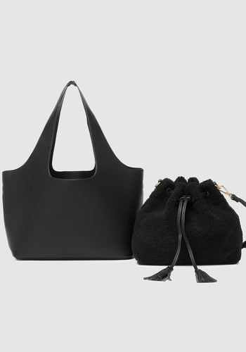 LOUENHIDE PAISLEY HANDBAG - BLACK