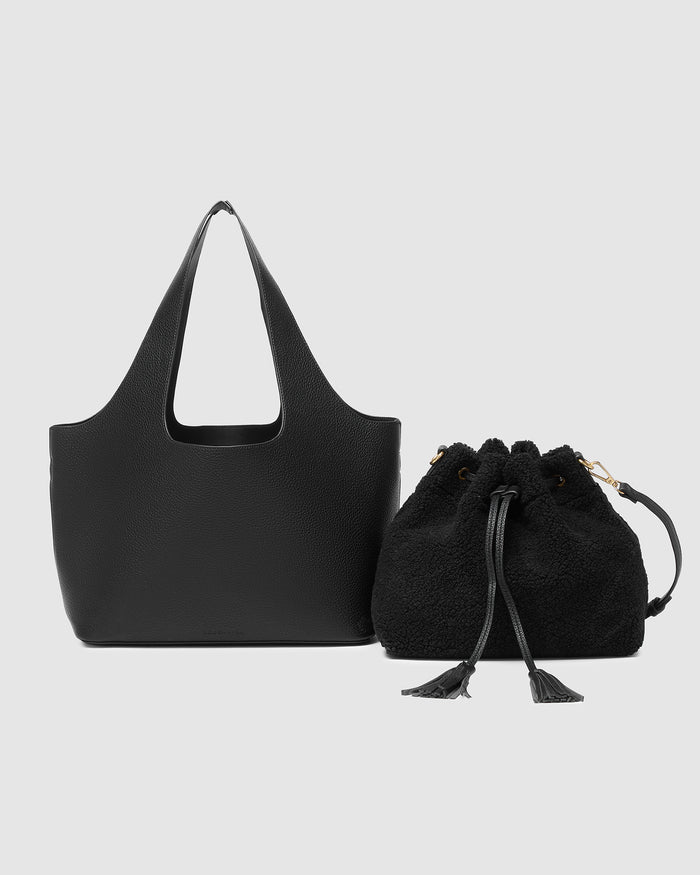 Load image into Gallery viewer, LOUENHIDE PAISLEY HANDBAG - BLACK