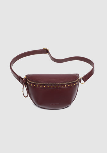 LOUENHIDE CASSIDY BELT BAG - BURGUNDY
