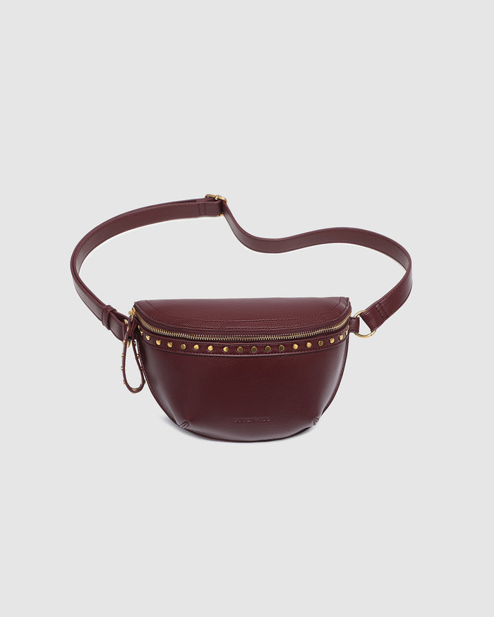 Load image into Gallery viewer, LOUENHIDE CASSIDY BELT BAG - BURGUNDY