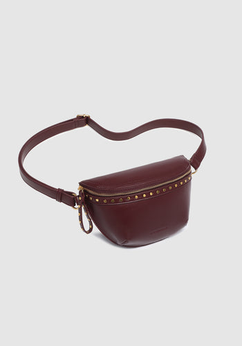 LOUENHIDE CASSIDY BELT BAG - BURGUNDY