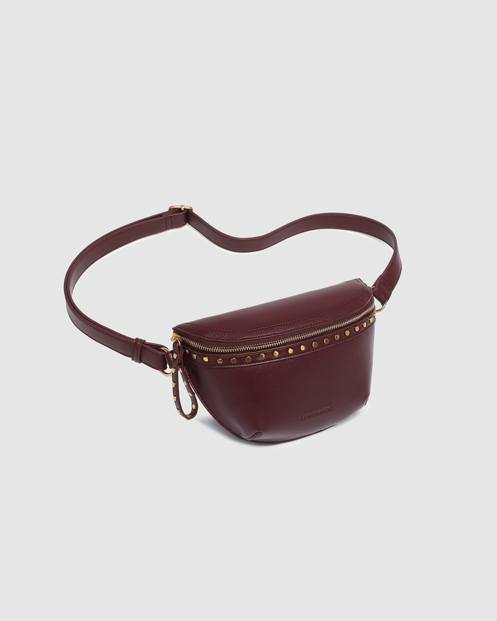 Load image into Gallery viewer, LOUENHIDE CASSIDY BELT BAG - BURGUNDY