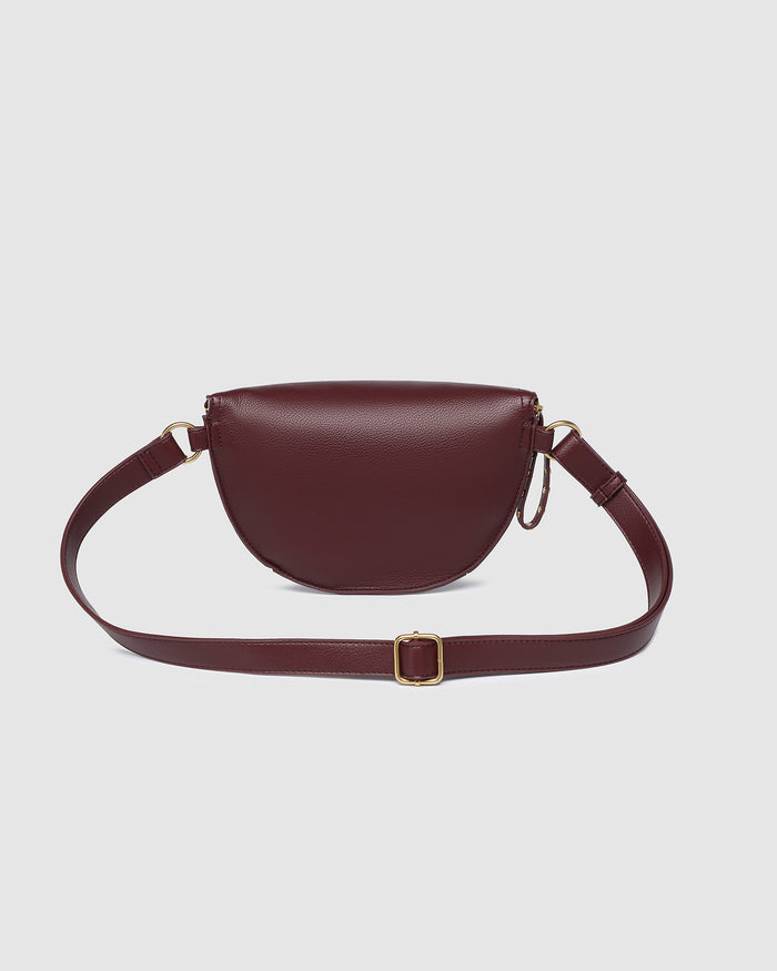 Load image into Gallery viewer, LOUENHIDE CASSIDY BELT BAG - BURGUNDY