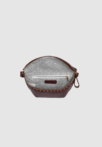 LOUENHIDE CASSIDY BELT BAG - BURGUNDY