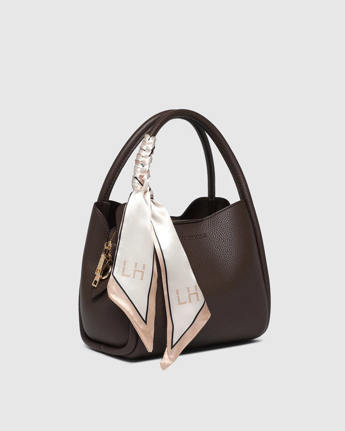 Load image into Gallery viewer, LOUENHIDE STEFFIE MINI TOTE BAG - CHOCOLATE