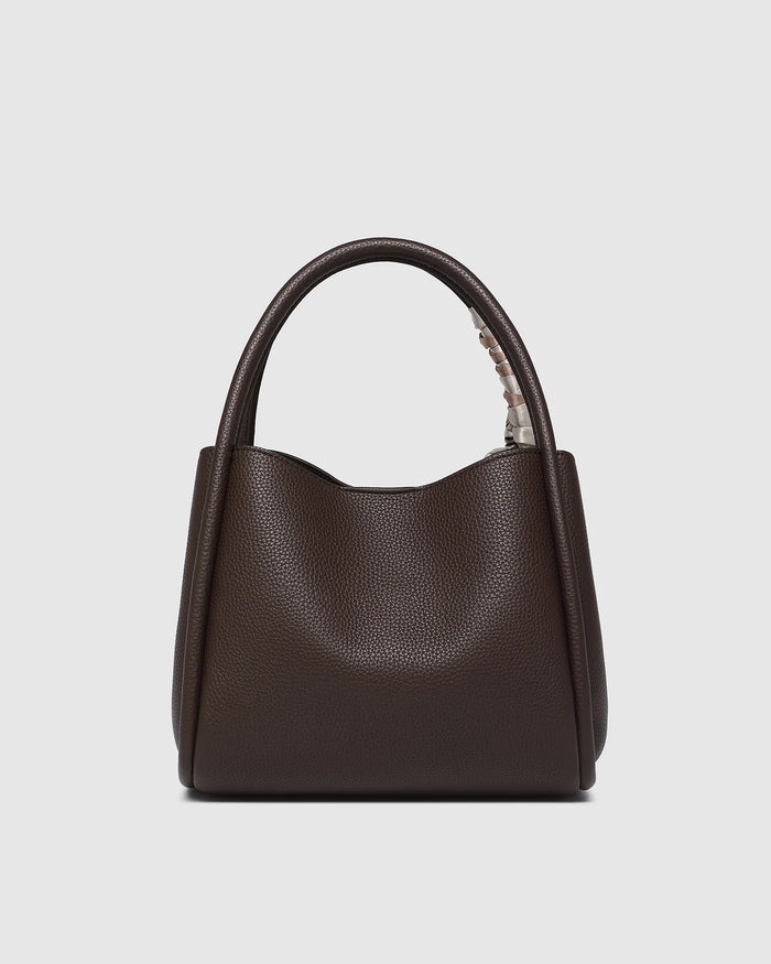 Load image into Gallery viewer, LOUENHIDE STEFFIE MINI TOTE BAG - CHOCOLATE