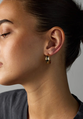 ZAFINO BIANCA MINI HOOPS - GOLD