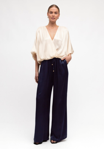 ZURI RELAXED PANTS - NAVY