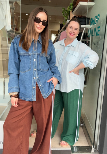 CODI RELAXED LINEN PANTS - CHOCOLATE