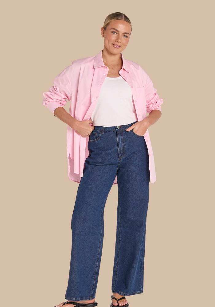 Load image into Gallery viewer, FEATHER + NOISE CASSIE WIDE LEG JEAN - INDIGO BLUE