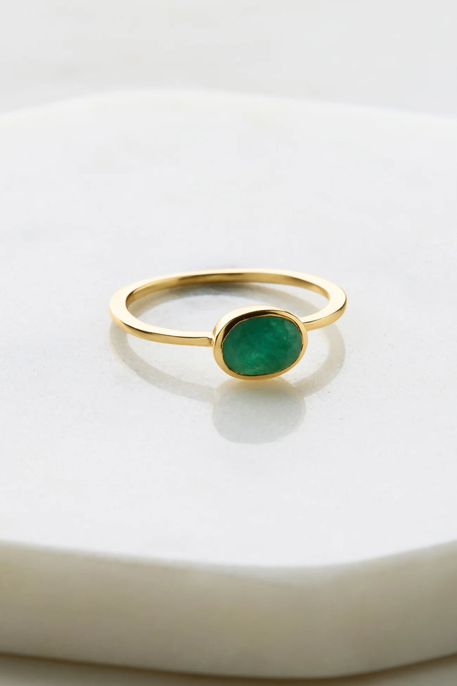Load image into Gallery viewer, ZAFINO ELLY RING - BERYL EMERALD