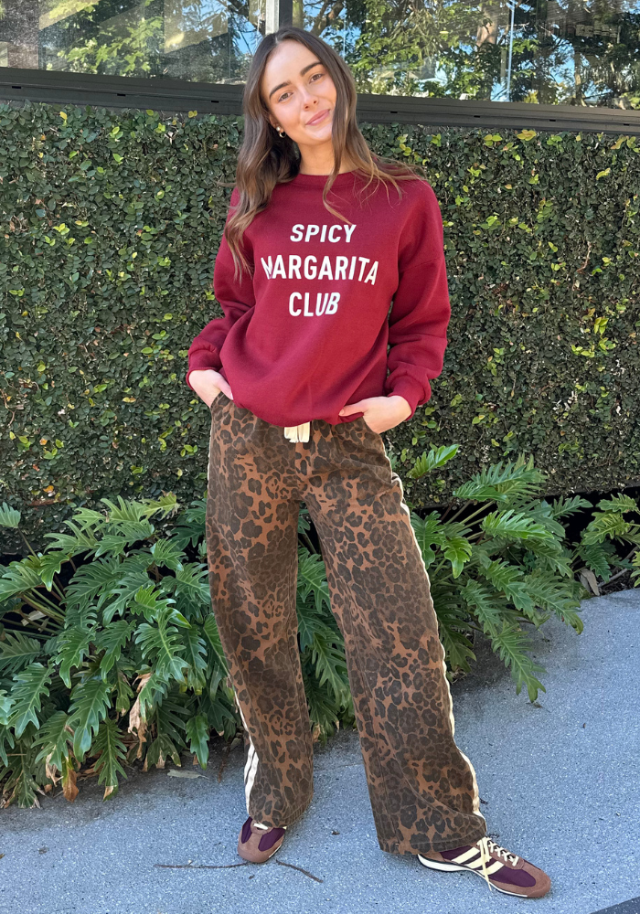 Load image into Gallery viewer, ROMY RACER JEANS - DARK LEOPARD