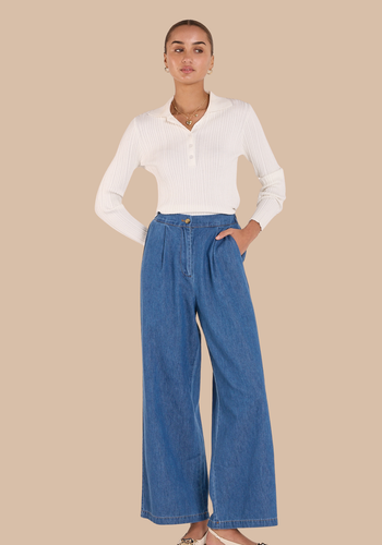 FEATHER + NOISE ARLO DENIM PANT - HERITAGE BLUE