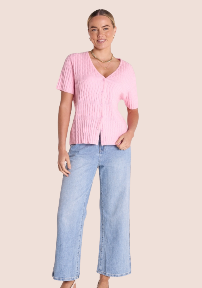 Load image into Gallery viewer, FEATHER + NOISE LAURA TOP - PINK