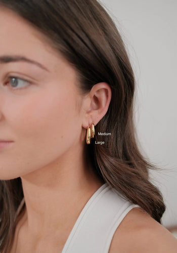 ZAFINO CLEO HOOP LARGE - GOLD
