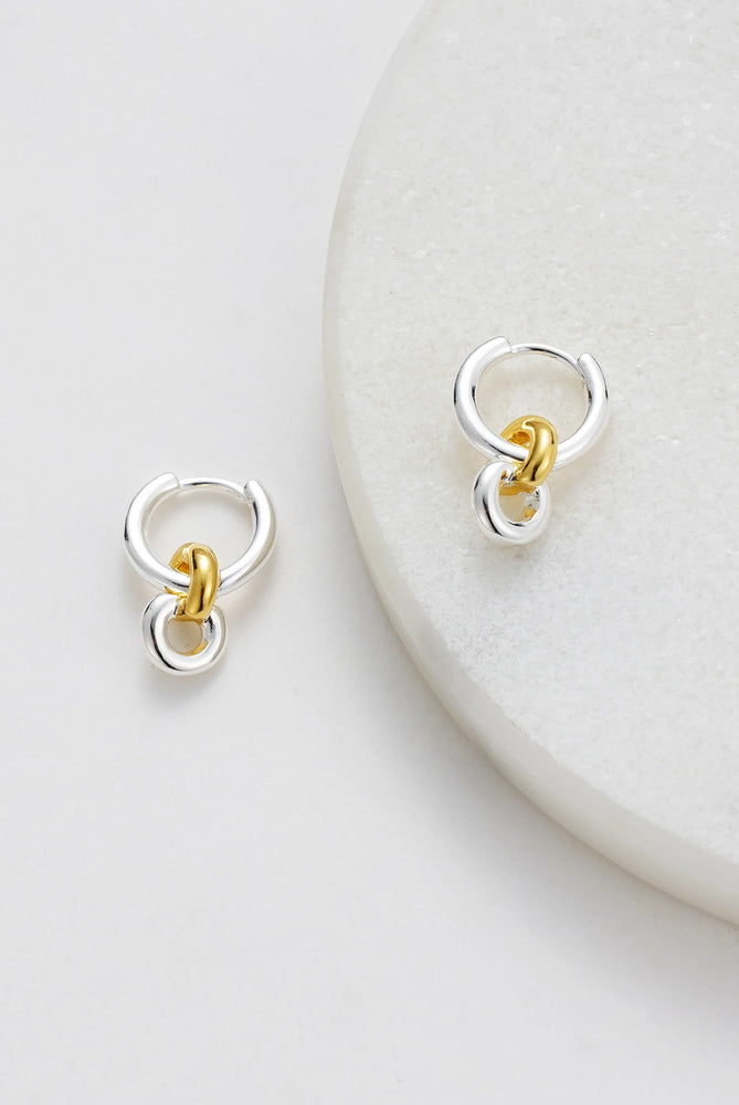 Load image into Gallery viewer, ZAFINO DAISY EARRING - GOLD/SILVER