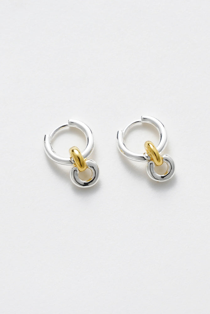 Load image into Gallery viewer, ZAFINO DAISY EARRING - GOLD/SILVER