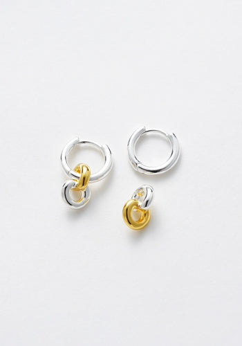 ZAFINO DAISY EARRING - GOLD/SILVER